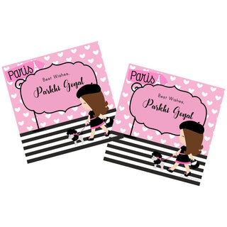 Gift Tag - Paris Dog (48 pcs) (PREPAID ONLY)