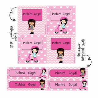 Label Combo - Paris girl - PREPAID ORDER