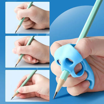 Five Finger Silicone Pencil Grip for Kids Handwriting (Pack of 3)