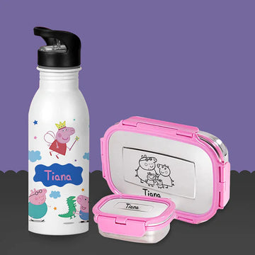 Bottle Tiffin Set - Peppa (PREPAID ONLY)