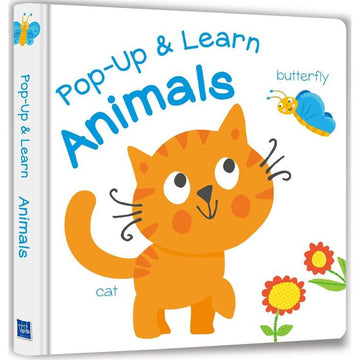 Pop Up & Learn Animals Board Book