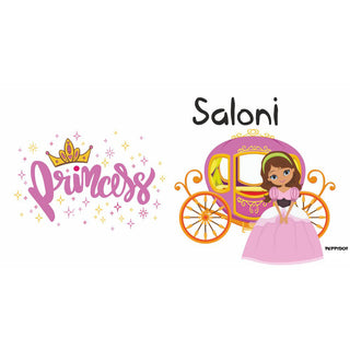 Personalised Water bottle - Princess (PREPAID ONLY)