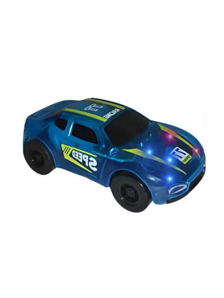 Track Racing Double Loop Car Track Set with Fire Ring Jump