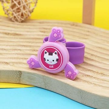 Dinosaur Design Silicone Slap Band with Spinner for Kids