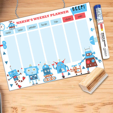 Personalized Weekly Planner - Robot (PREPAID)