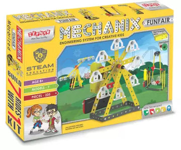 Mechanix Funfair Theme Stem Engineering Play Set for Kids