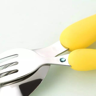 Dinosaur Design Stainless Steel Cutlery Set with Egg-Shaped Case
