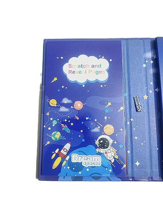 Coloring Book Set for Kids with 2 in1 8 Color Pencils for Scratch & Coloring Art