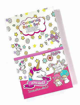 Coloring Book Set for Kids with 2 in1 8 Color Pencils for Scratch & Coloring Art