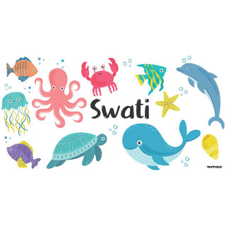 Personalised Water bottle - Sea Animal (PREPAID ONLY)