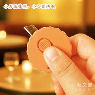 Cookie-Shaped Mini Cutter | Kawaii Stationery Craft Knife 1Pc