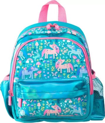 Unicorn Design Backpack with Front Pocket for Kids