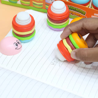 2 in 1 Fast Food Design Pencil Sharpener with Eraser (1pc)