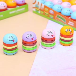 2 in 1 Fast Food Design Pencil Sharpener with Eraser (1pc)