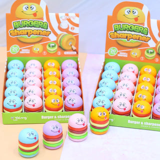 2 in 1 Fast Food Design Pencil Sharpener with Eraser (1pc)