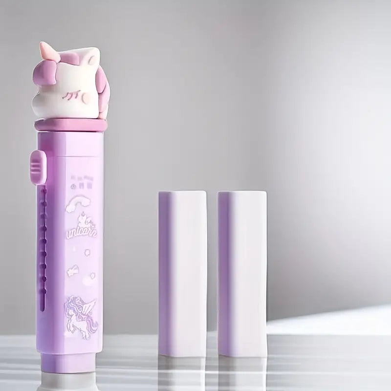 unicorn design sliding eraser