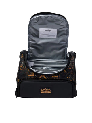 Football Tech Double Decker Insulated Lunch Bag – Black & Gold