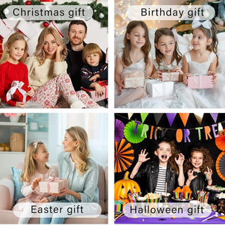 Premium Super Soft Warm Cozy Furry Blanket Glow in The Dark (5.5ft x 6.5ft) (Christmas)