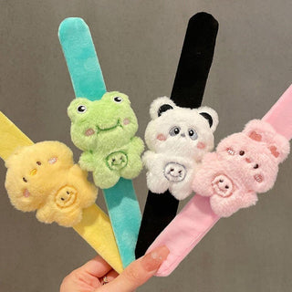 Cute Design Soft Plush Slap Band for Kids (1pc)