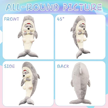 Shark Soft Toy with Blanket Inside