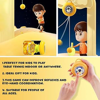 Hang-N-Pong: The Ultimate Indoor Table Tennis Trainer for Kids and Adults