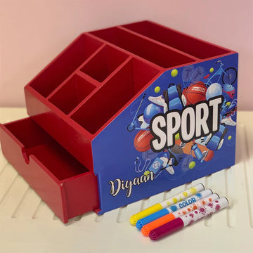 Stationery Stand with Drawer - Sport (PREPAID ONLY)