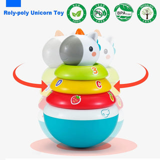 Stacking Rings Baby Toy with Unicorn Topper