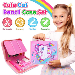 36-Piece Stationery Art Coloring Set With Pencil Case