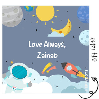 Gift Labels - Sun and moon (24pcs) (PREPAID ONLY)