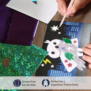 Fabulous Foil Art - Superhero Animals