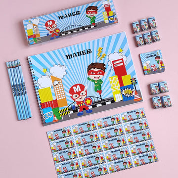 Personalized Stationery Set - Superhero (PREPAID ONLY)