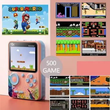 500-in-1 Retro Arcade: Portable Handheld Console for Kids - Endless Gaming Fun (Random)