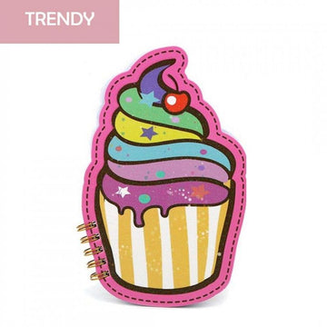 Cute Cupcake Theme Mini Spiral Notebook Diary For Kids
