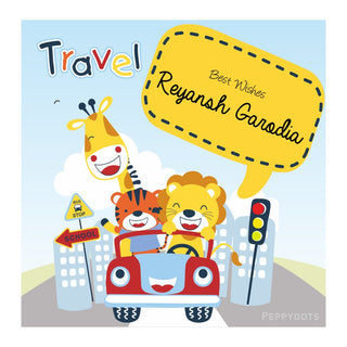 Gift Tag - Tiger on ride (48pcs) (PREPAID ONLY)