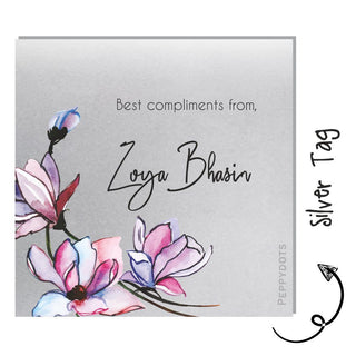 Silver Gift Tag - Tulip (PREPAID)