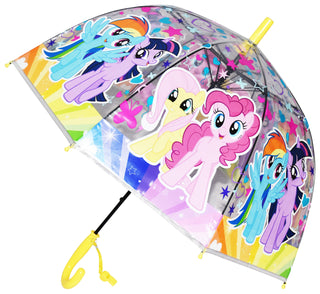 Premium Quality Theme Printed Transparent Umbrella For Kids (Pony Unicorn)