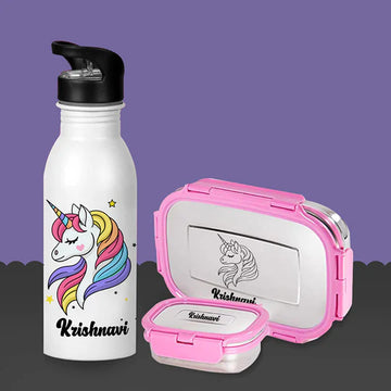 Bottle Tiffin Set - Unicorn (PREPAID ONLY)