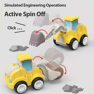 Construction Vehicle Press n Go Toys for Kids (Random) 1pc