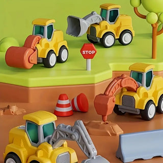 Construction Vehicle Press n Go Toys for Kids (Random) 1pc