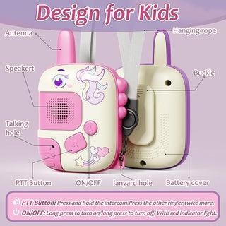 Cute Design Walkie Talkies - 2-Way Radio Toy for Adventures & Games
