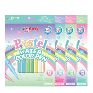 Pastel Watercolor Pen Set - 6pc & 12pc (Pack of 1 Set)