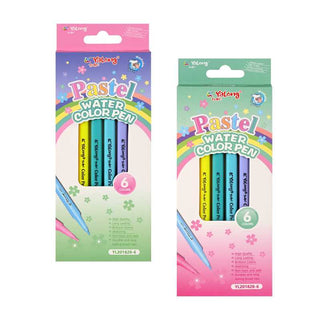 Pastel Watercolor Pen Set - 6pc & 12pc (Pack of 1 Set)