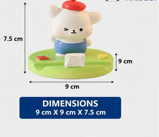 Cute Painter Puppy & Duck Phone Holder (Random)