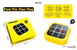 3-in-1 Electronic Tic Tac Toe & Memory Game – Portable Handheld Puzzle Console (Random Colour)