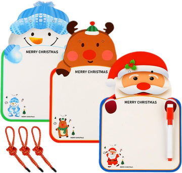 Christmas-themed Mini Write & Wipe Board for Kids