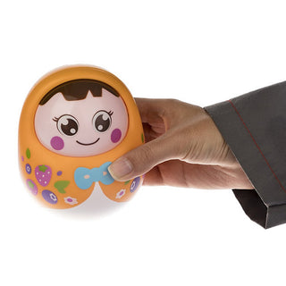 Cartoon Face Baby Wobbling Doll Toy for Infants