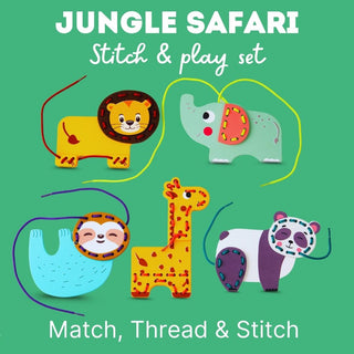Wooden Animal Threading Game