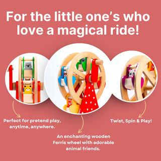 Cots and Cuddles Wooden Ferris Wheel Toy for Kids