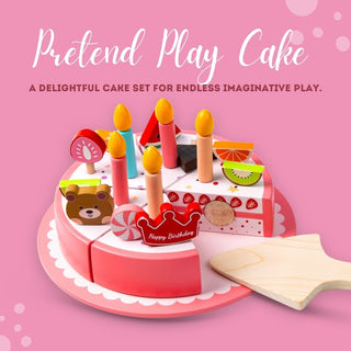 Wooden Birthday Cake