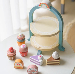 Wooden Cake Pop Shop Play Set for Kids